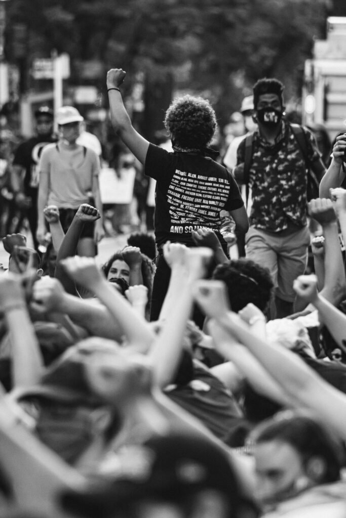 Street protests by young people